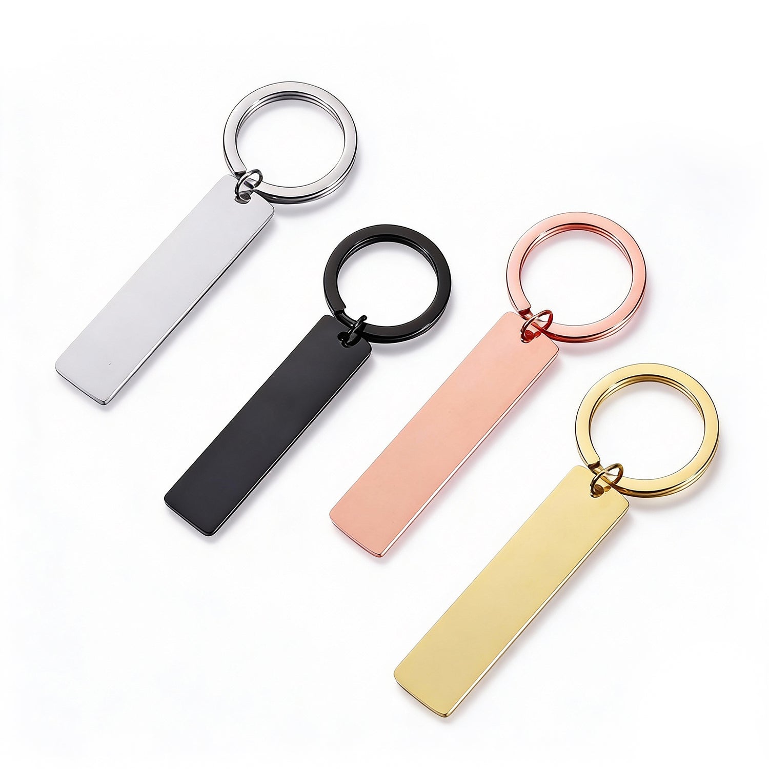 Personalisierter Edelstahl Schlüsselanhänger