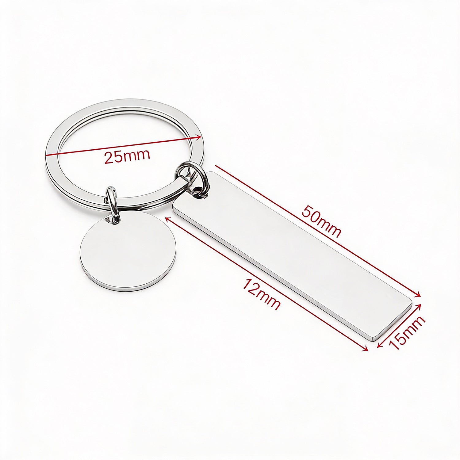 Personalisierter Edelstahl Schlüsselanhänger