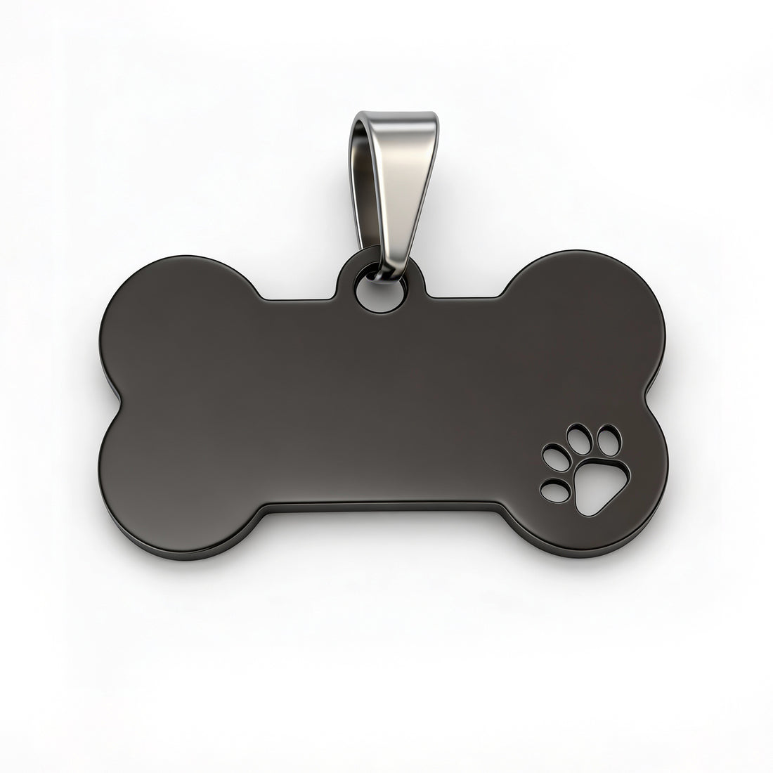 Personalisierbarer Edelstahl Schlüsselanhänger für Hundemarken