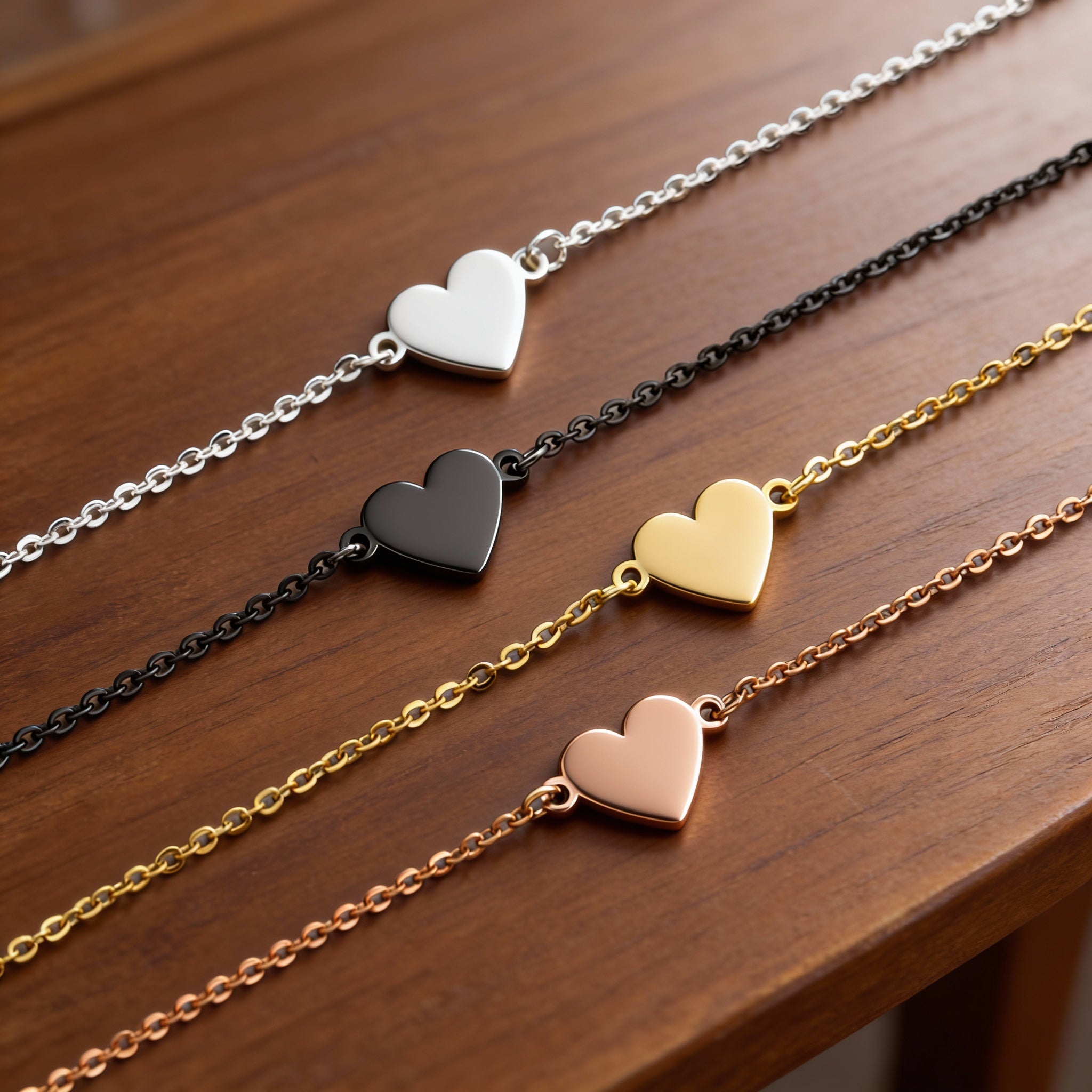 Personalisierbares Armband mit Herz Symbol - Individuelles Armband