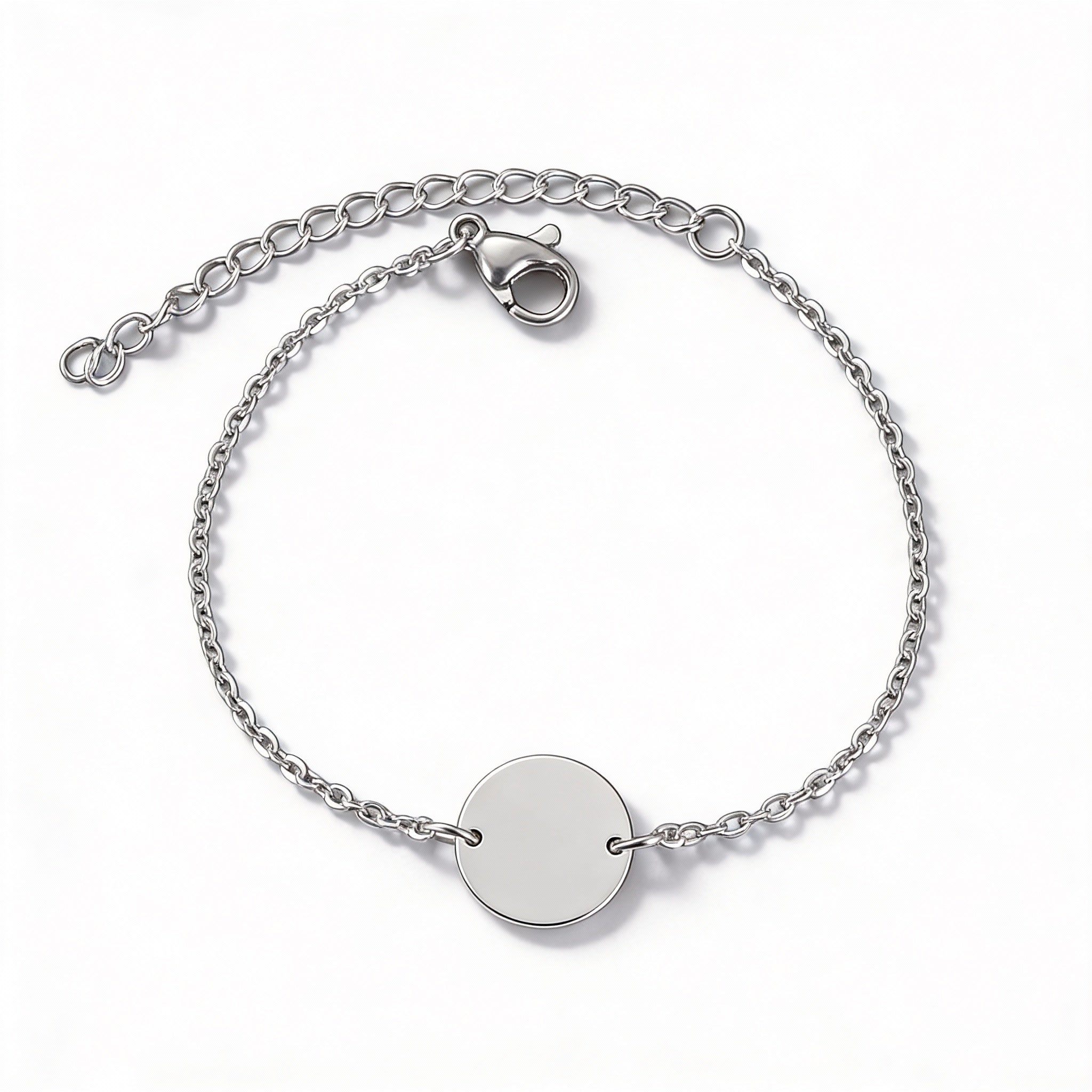 Vergoldetes Edelstahl Armband - Mit Anhänger - Rundes Unisex Design