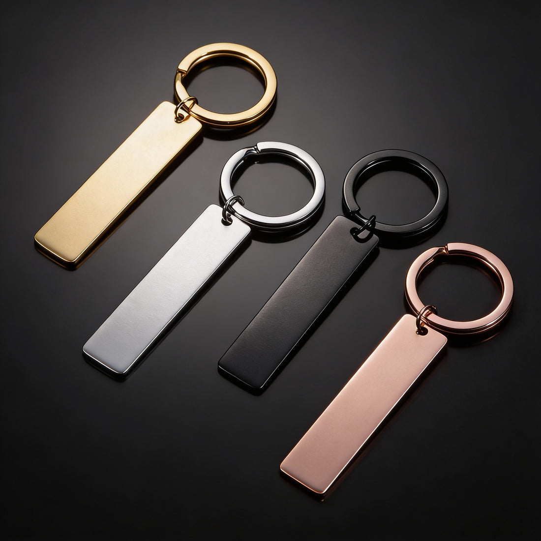 Personalisierter Edelstahl Schlüsselanhänger