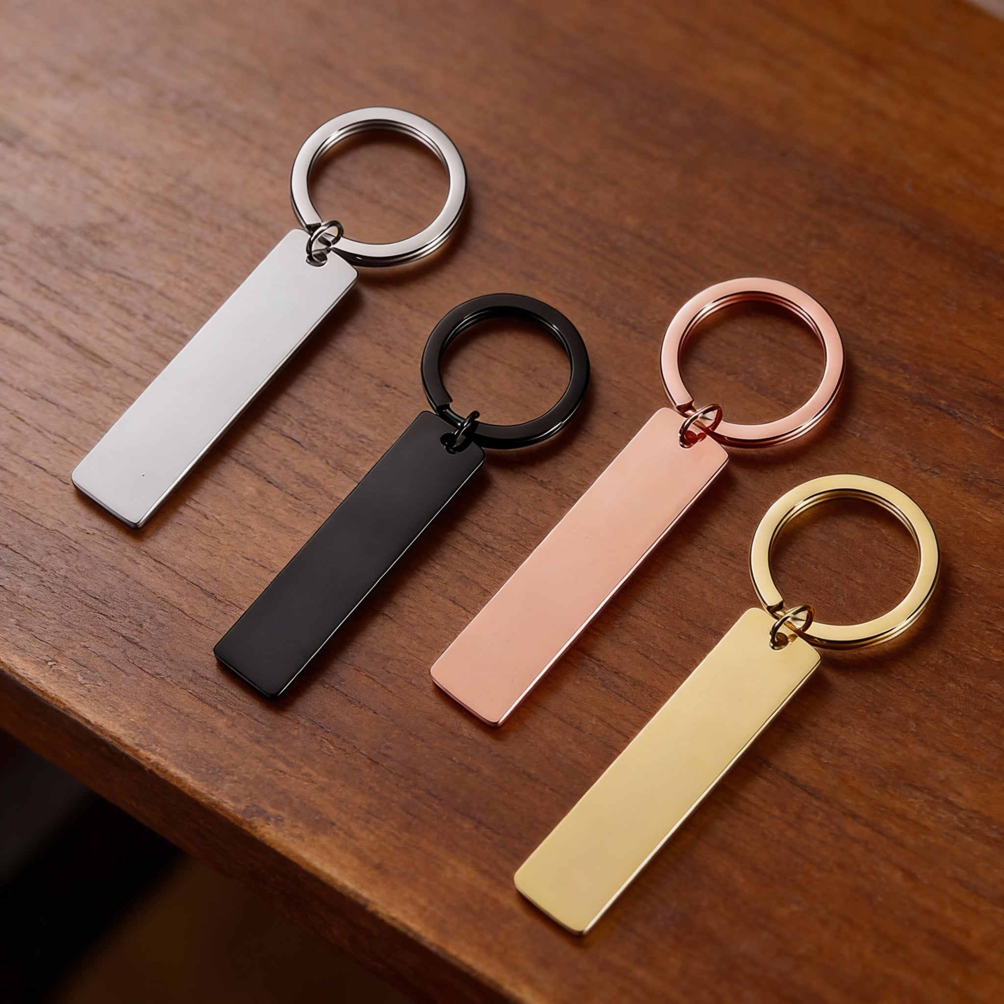 Personalisierter Edelstahl Schlüsselanhänger