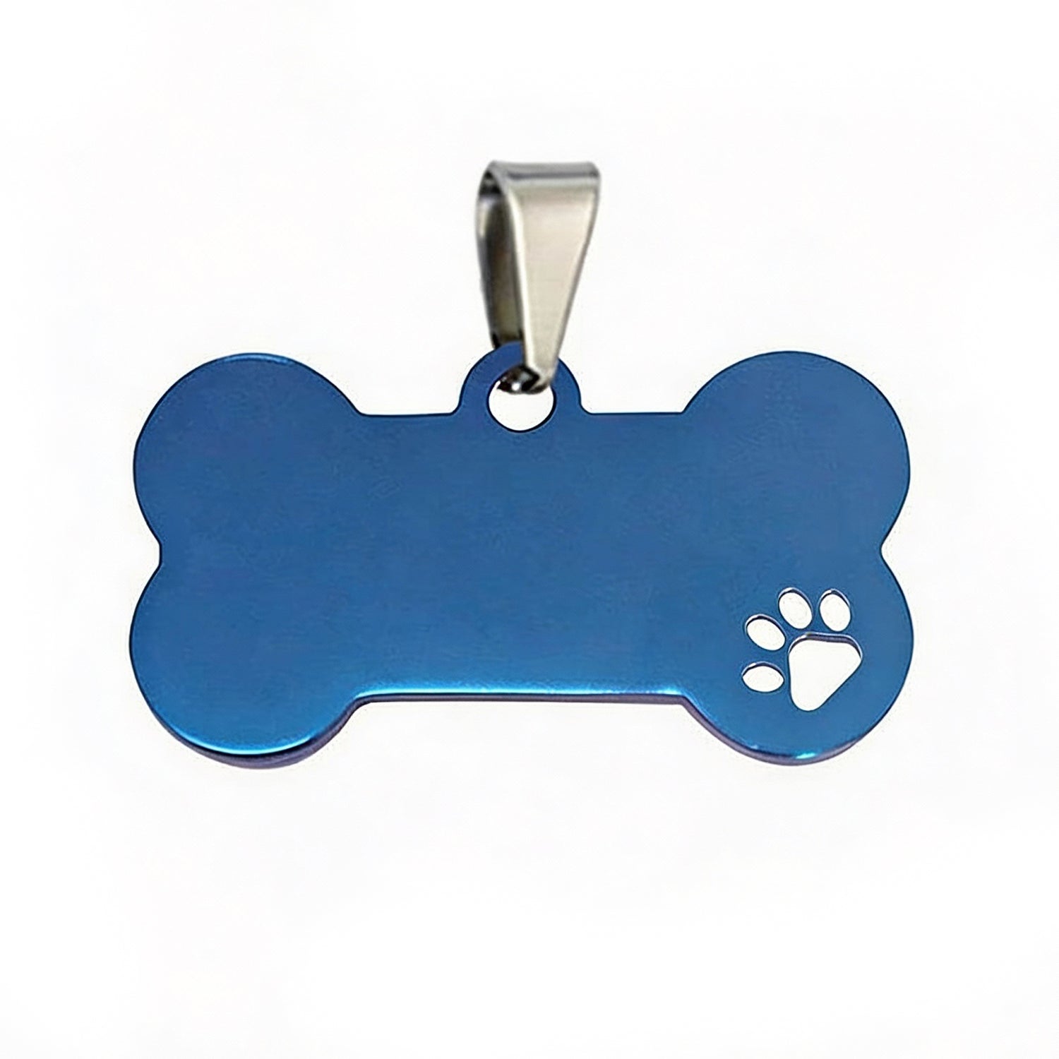 Personalisierbarer Edelstahl Schlüsselanhänger für Hundemarken